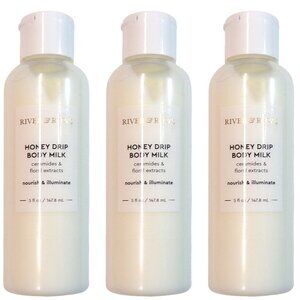 RIVER & ROWE Honey Drip Body Milk Ceramides Floral Extracts Nourish 5 fl oz Set
